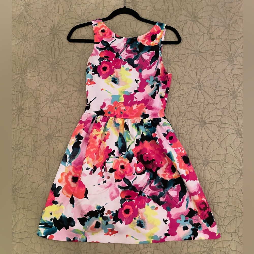 Vibrant floral sundress, size small, Love Ady